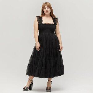 The Tulle Ellie Nap Dress - Black Glitter Tulle